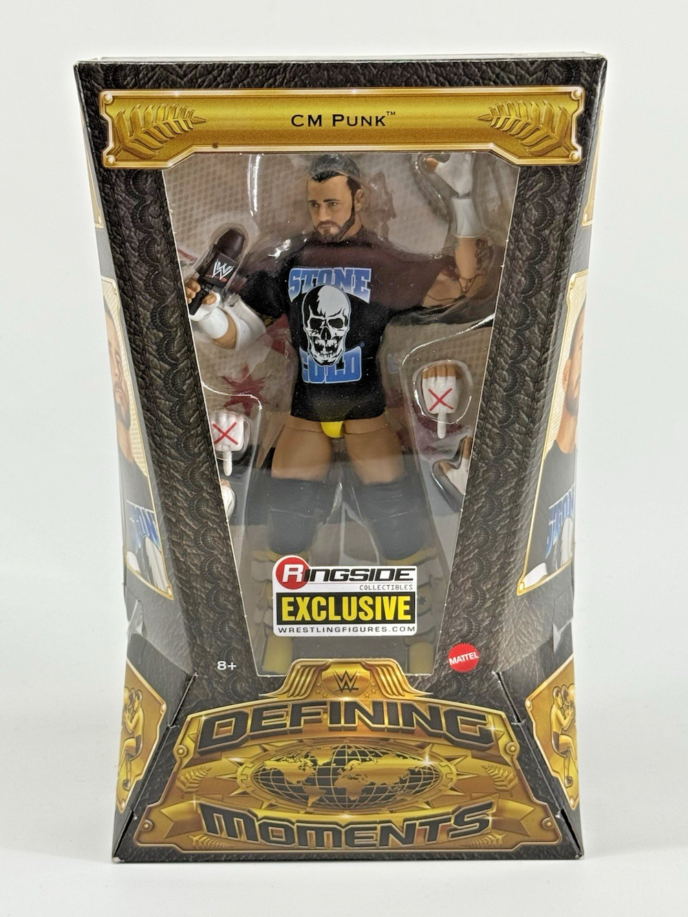 WWE Mattel Defining Moments CM Punk Ringside Exclusive Pipe Bomb Figure NEW